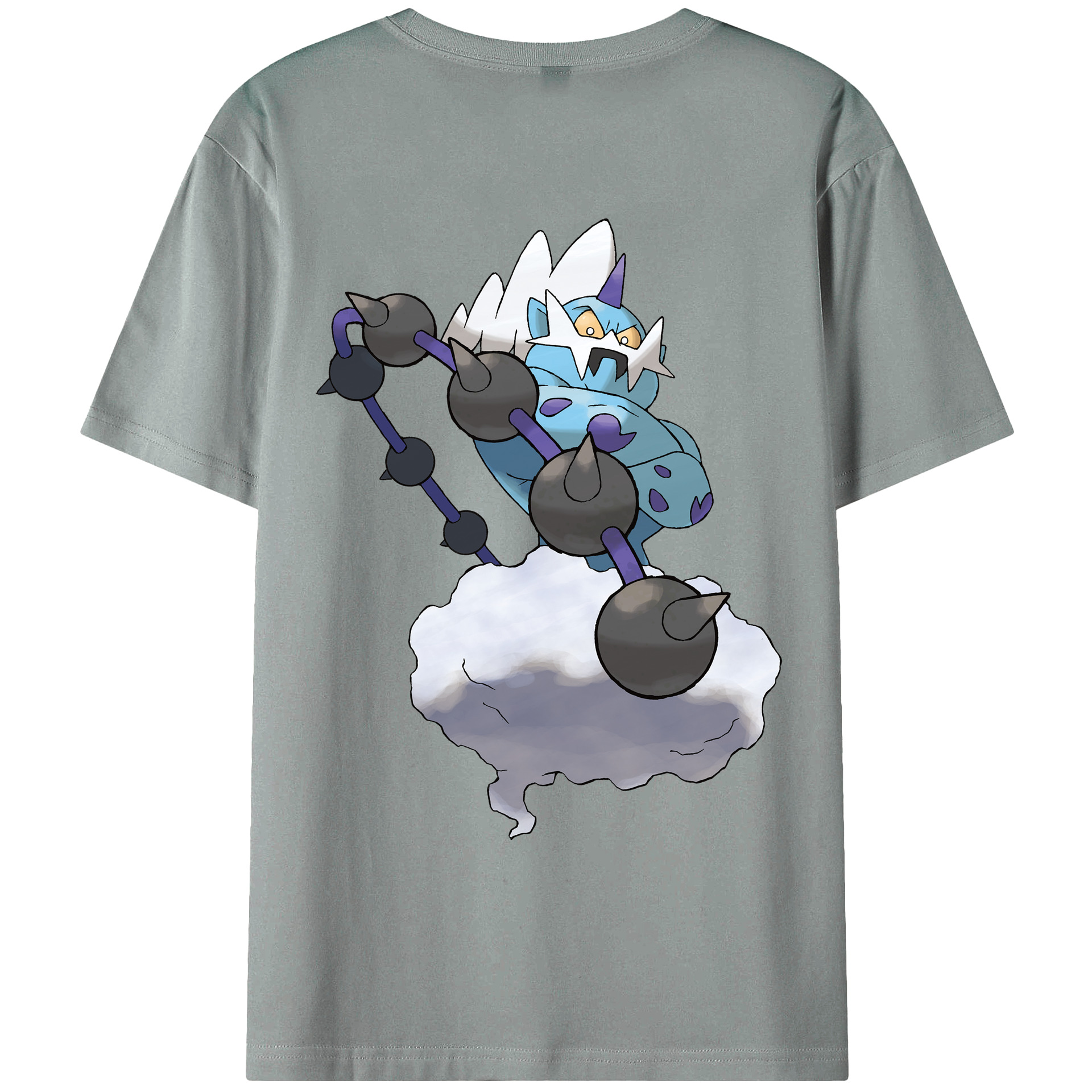 （画像用） ポケットモンスター Pokémon 綿100％ メンズ半袖Tシャツ（バックプリント） 通気性